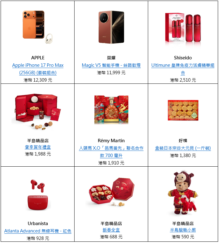 新春送禮必備