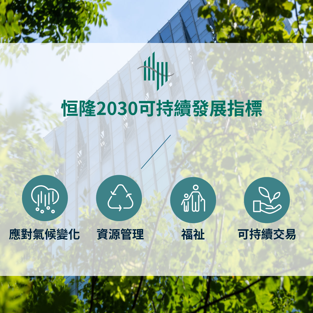 恒隆地產邁向可持續發展新里程 訂立更遠大目標