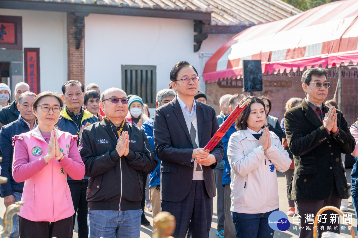 「桃園市歷史建築大溪林宅梅鶴山莊第四期修復工程」開工祈福典禮。