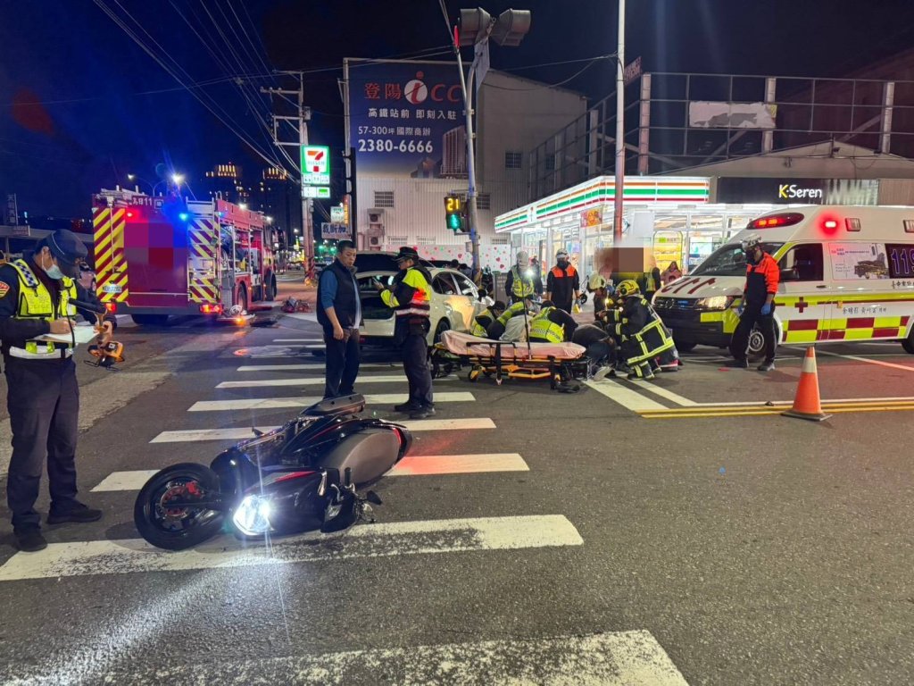台中烏日車禍!印尼移工騎機車被撞受困車底下ohca 救出送醫恢生命跡象