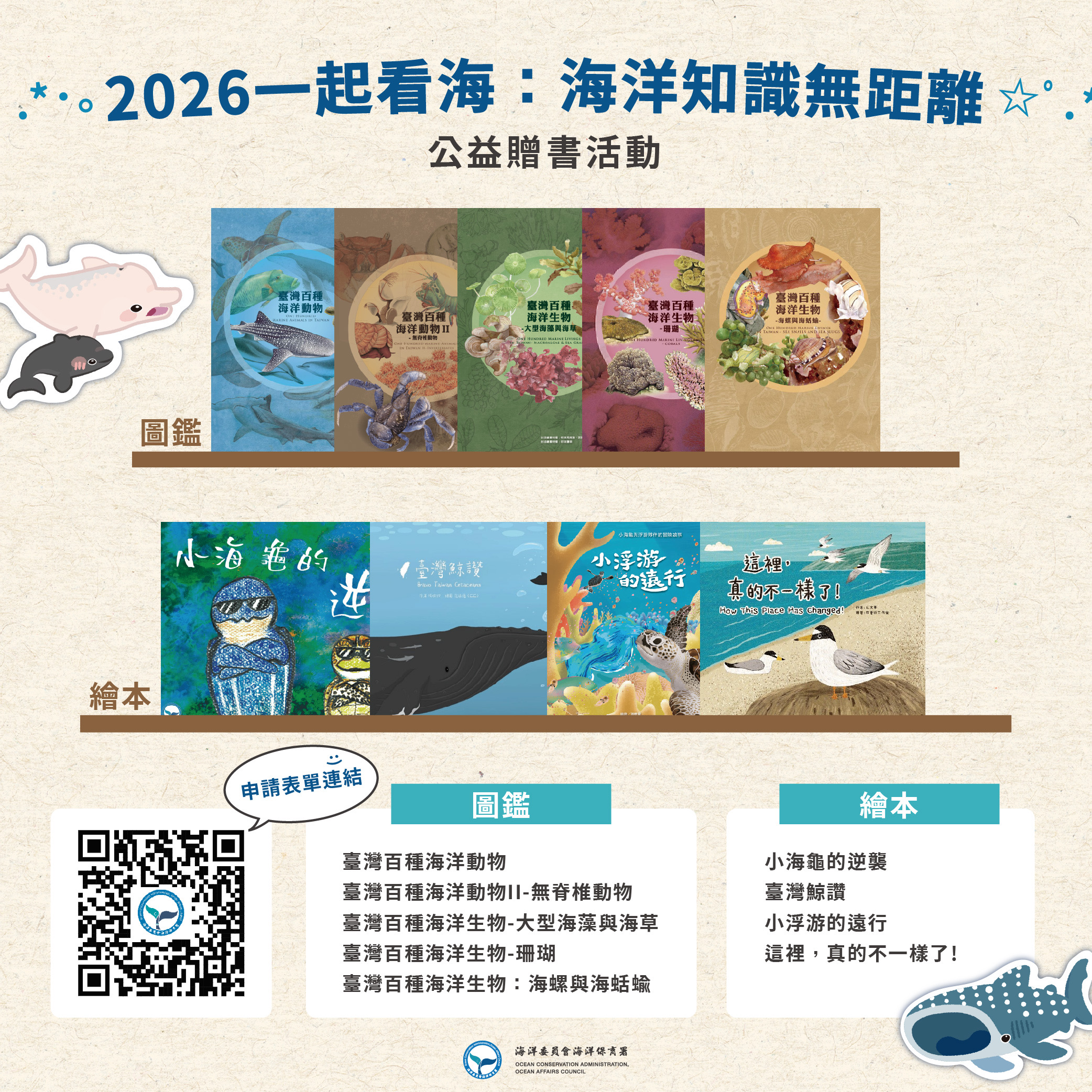 海保署公益贈書活動申請開跑 將贈送2000本海洋生物圖鑑與兒童繪本 1CDA7481 8267 4C7A A87B 4B8CD19859E7