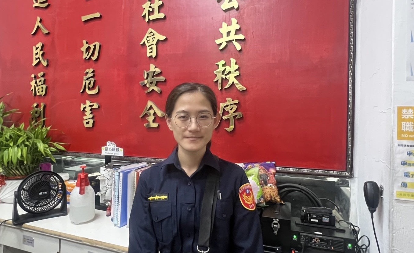 萬華分局華江派出所警員張秀如。(圖/記者 趙靜姸翻攝)