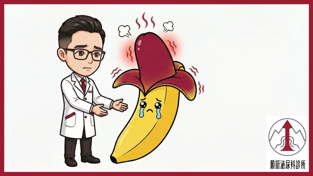 龜頭紅腫、癢痛就是性病嗎？男性私密處發炎的常見原因與日常照顧原則