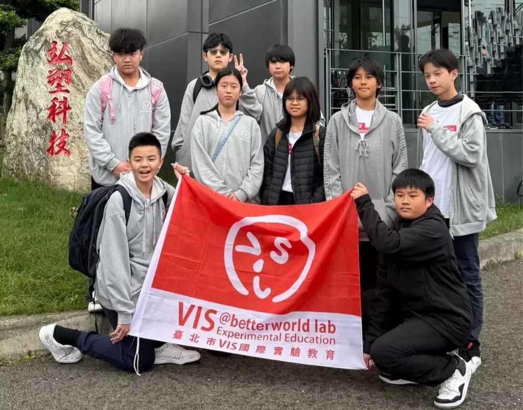 VIS國際實驗教育的機器人社團透過企業參訪,得以向上連結產業,持續往下扎根。