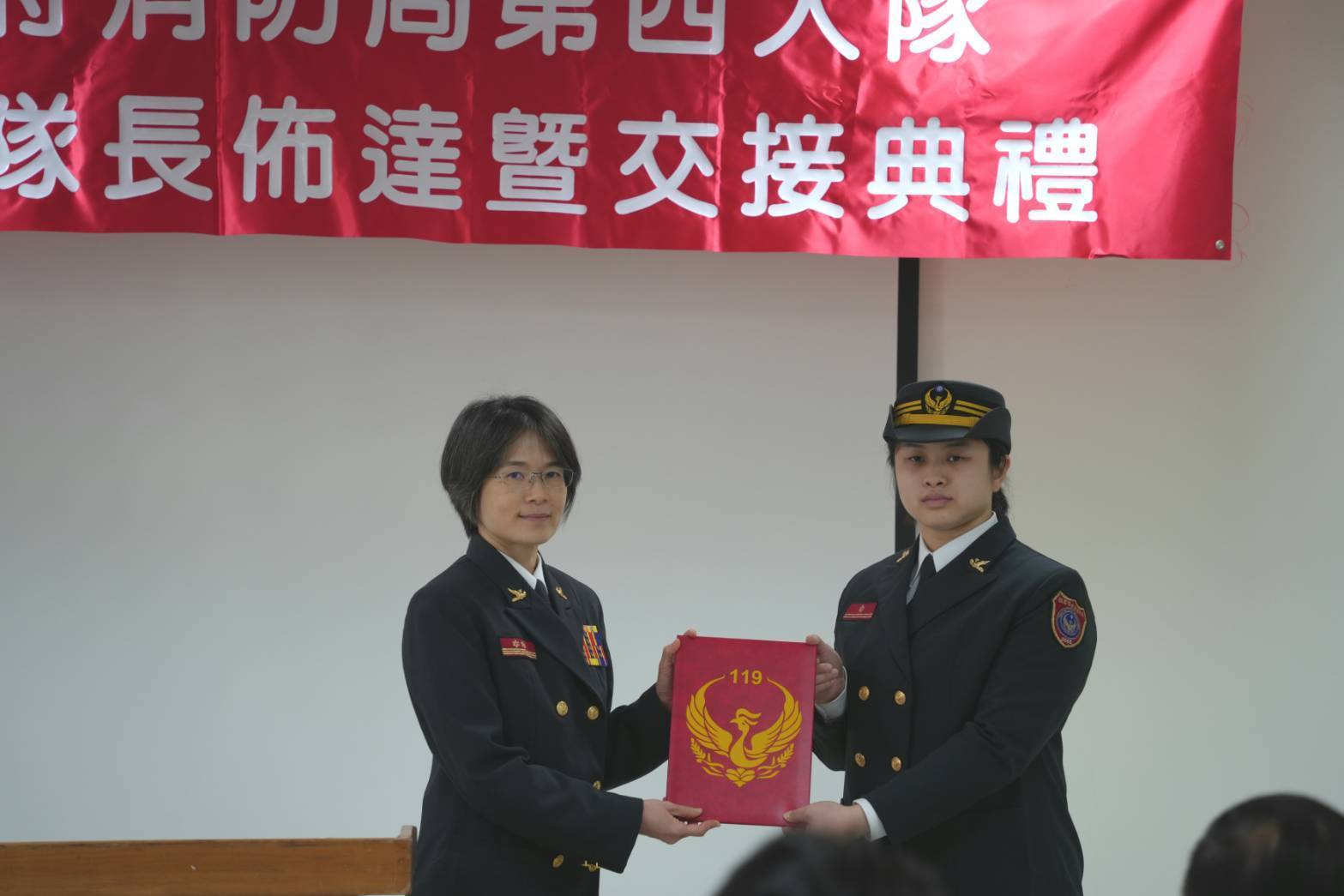 龍潭首位女分隊長!桃消第四大隊3幹部聯合佈達 覃靖婷接掌高平分隊 S 22331736 0