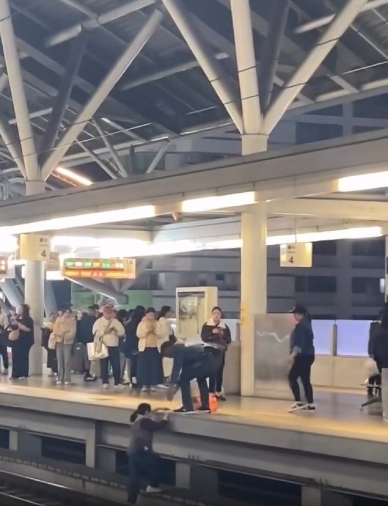 台中火車站驚魂夜!夫妻酒後口角「兩度跳軌」 鐵警急拉人