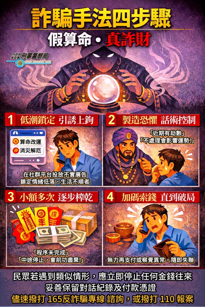 改運不成反破財 假算命改運詐騙話術全揭露 30 %E5%81%87%E7%AE%97%E5%91%BD%E7%9C%9F%E8%A9%90%E8%B2%A1