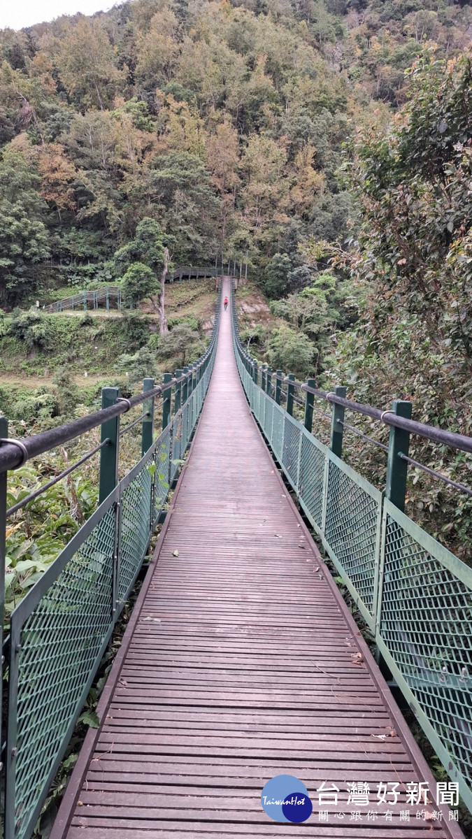 山風一號吊橋。（玉管處提供）