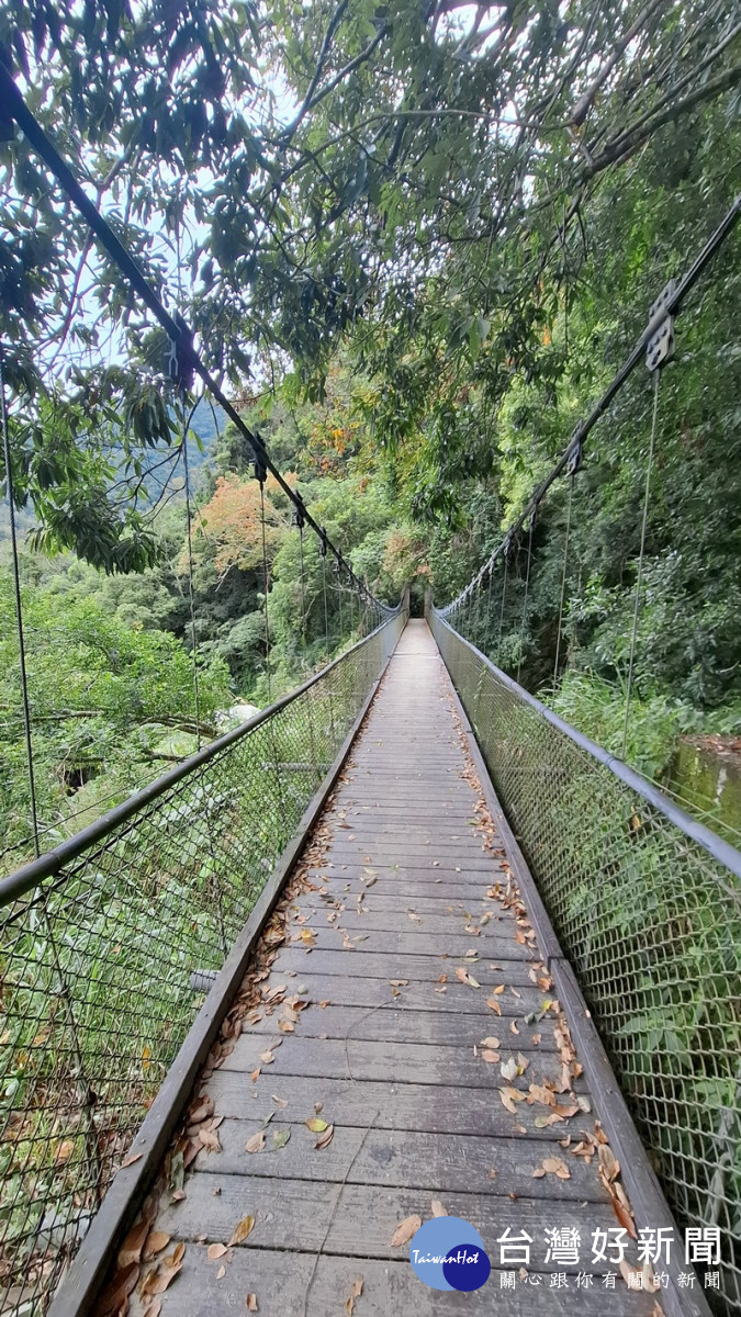 山風二號吊橋。（玉管處提供）