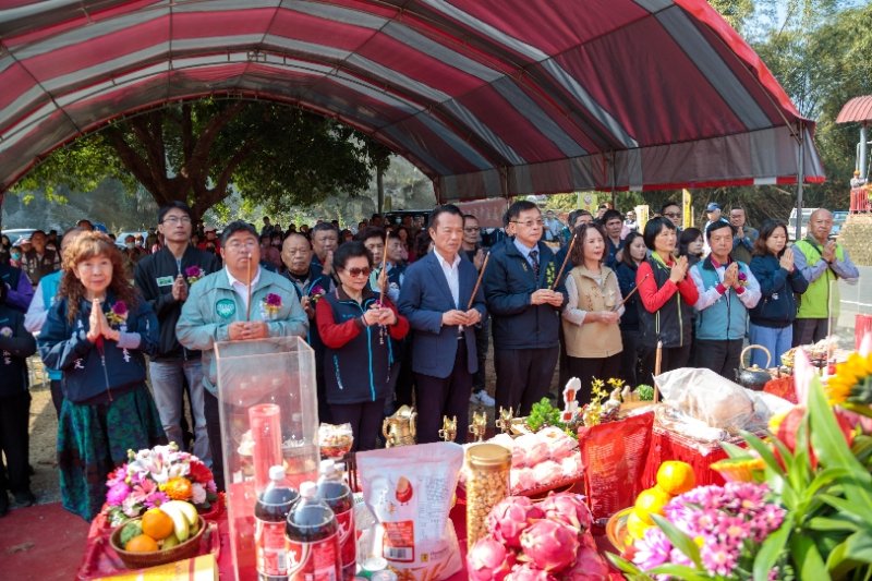 嘉邑行善團造橋鋪路造福鄉親 嘉義縣中埔鄉嘉182線禮成橋改建工程動土