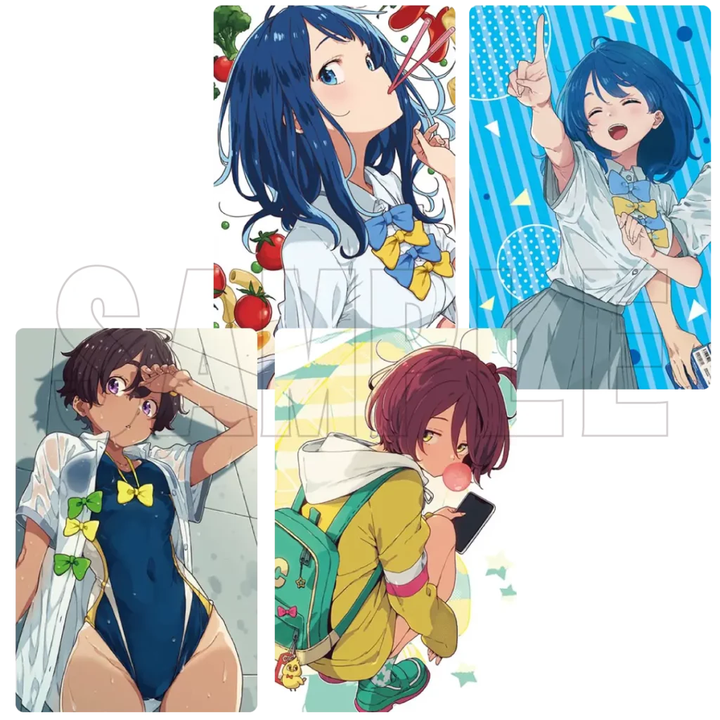 購買《敗北女角太多了！》漫畫、小說、精品系列任一，即贈「特典小卡」一張，共4款隨機贈。