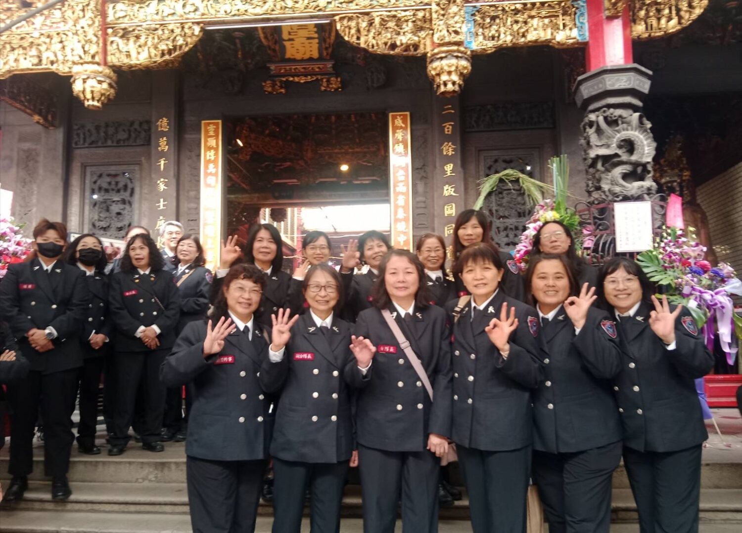 新竹市消防局義消娘子軍團,各個身手矯健、發揮大愛不落人後。(圖/記者黃溎芬翻攝)