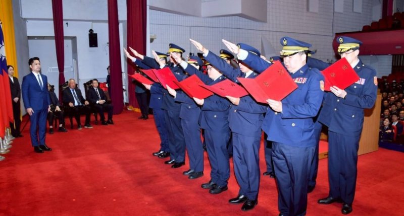 主持市警局聯合布達交接典禮  蔣萬安：治安基礎持續進化 全面強化臺北治安