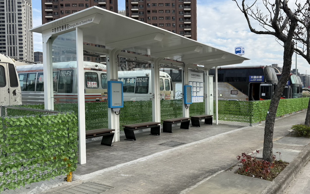 綠能智慧上路　桃園中路微型轉運站正式服務