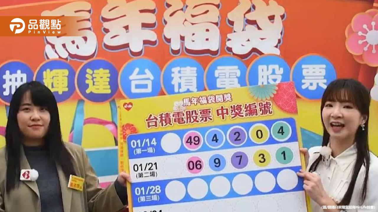 萊爾富第2位台積電股票得主出爐！他只買一張就中
