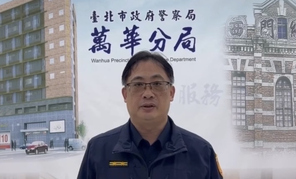 萬華分局龍山派出所所長楊進華案情說明。（圖／記者 趙靜姸翻攝）