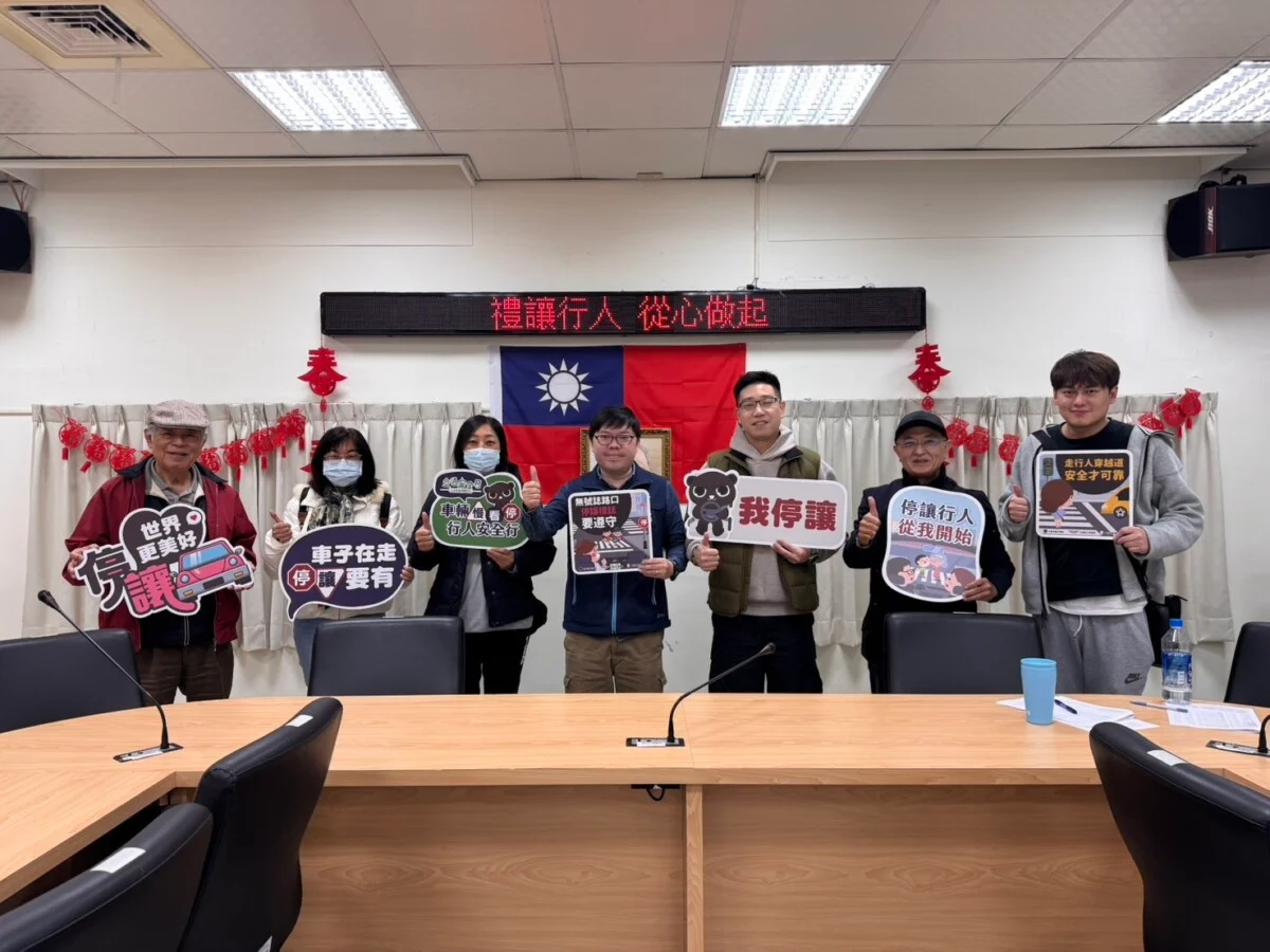 ▲呼籲貨運業者 「禮讓行人、從心做起」