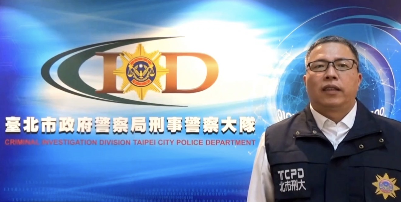 台北市刑大肅竊組組長徐崧騰說明案情。（記者徐煜勝翻攝）