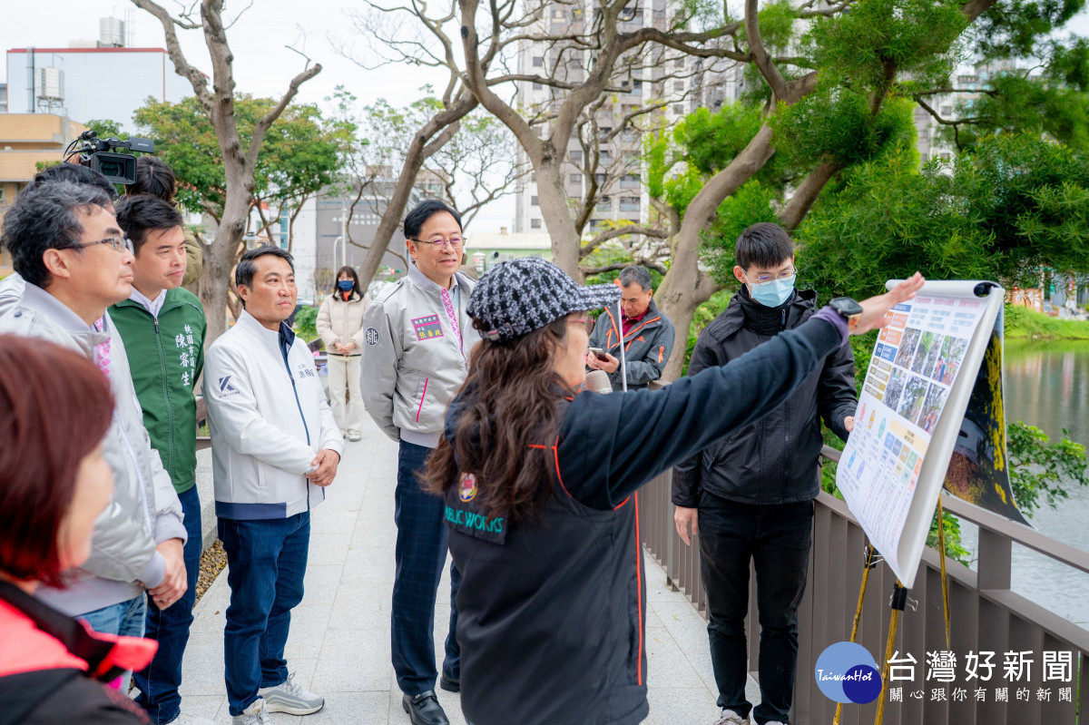 張市長視察新屋頭洲里公1公園。