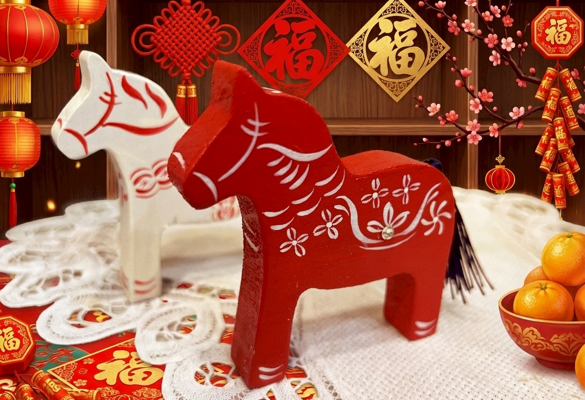 ▲春節期間，翰品酒店高雄推出多元手作活動，親手彩繪紅馬飾品，為新年添好運。（圖/高雄翰品酒店提供）