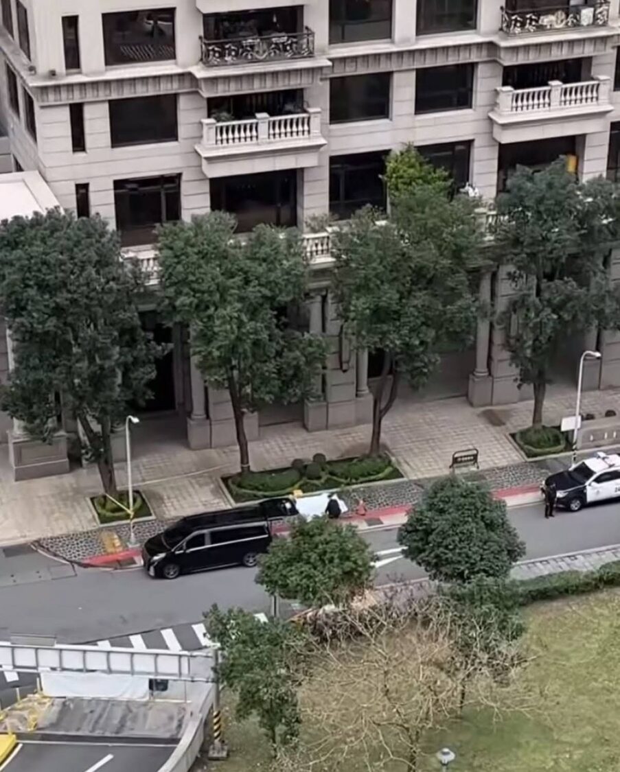 桃園藝文特區大樓發生墜樓意外。(圖/翻攝網路)
