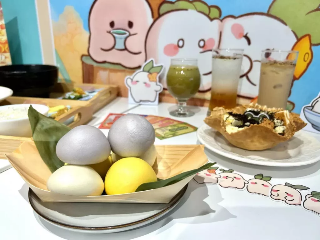 甜點與飲品則將遊戲中的視覺符號與在地食材融合