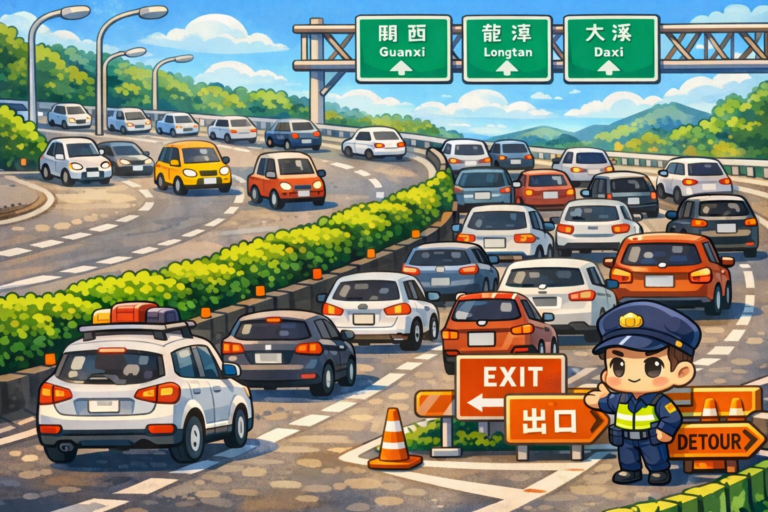 春節、和平紀念日連假接力 高公局預警國道車流、疏運措施一次看 202 cnews195260130a01