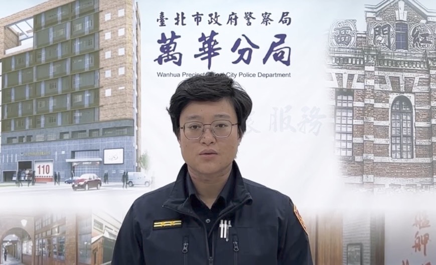 萬華分局華江派出所所長王竺榆案情說明。（圖／記者 趙靜姸翻攝）