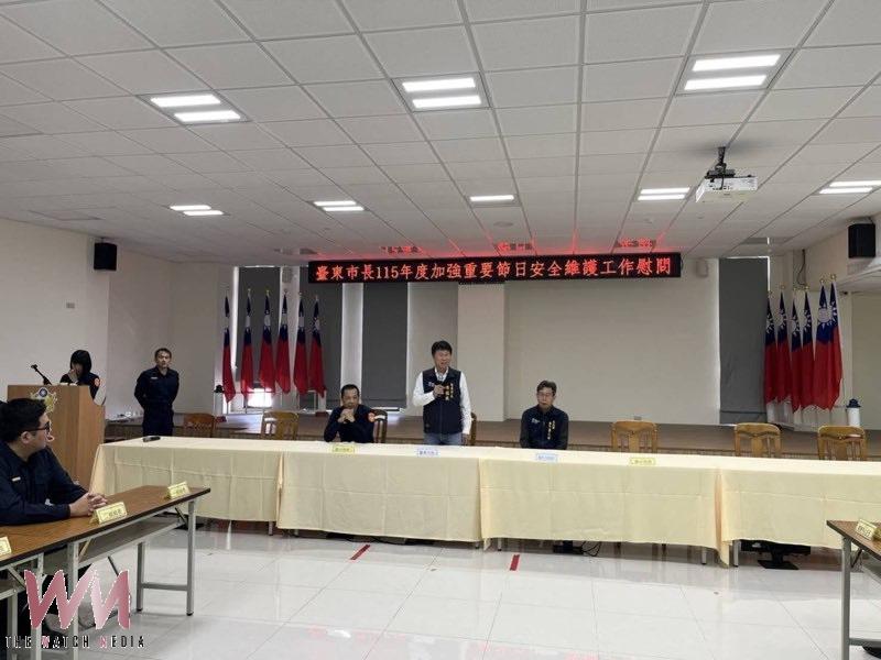 春節治安零空窗平安年!台東市長陳銘風親赴警局慰勞 - https://www.watchmedia01.com