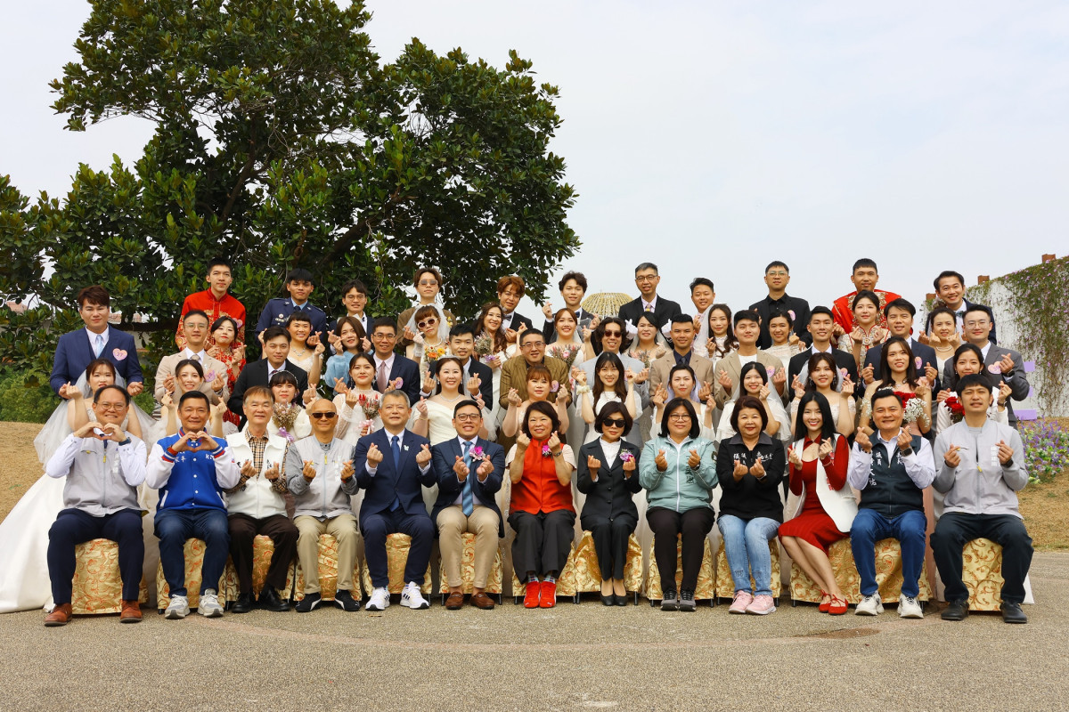 嘉義市第44屆市民集團結婚典禮今（31）日在森林之歌舉辦／市府提供