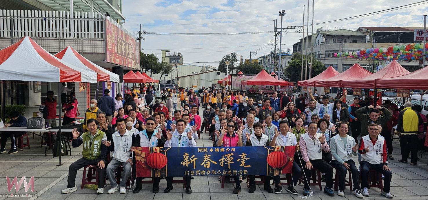（有影片）／揮毫迎新春、捐發票做公益　永靖鄉墨香年味滿滿