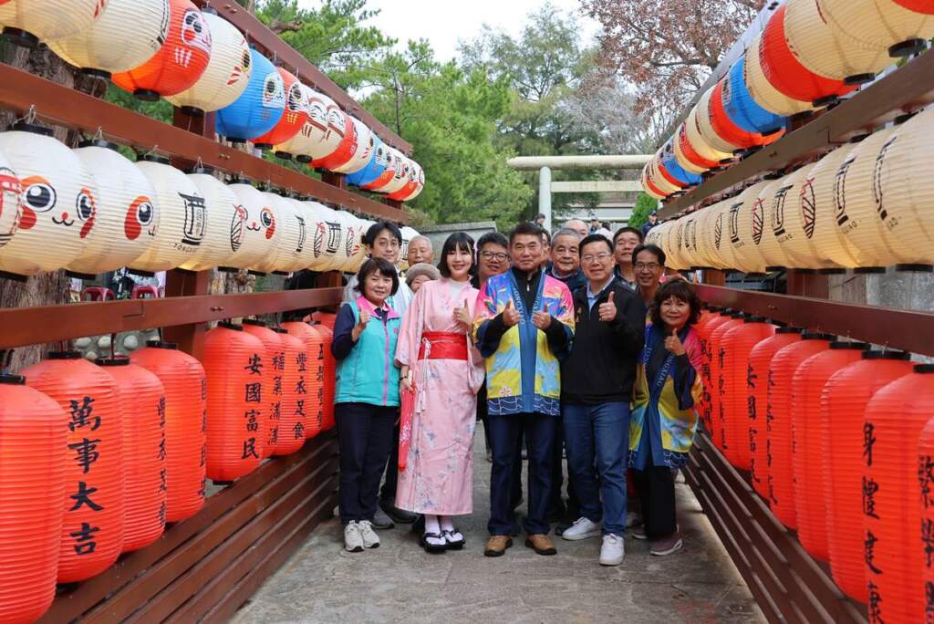 ▲通霄神社開幕打造日式場景。
