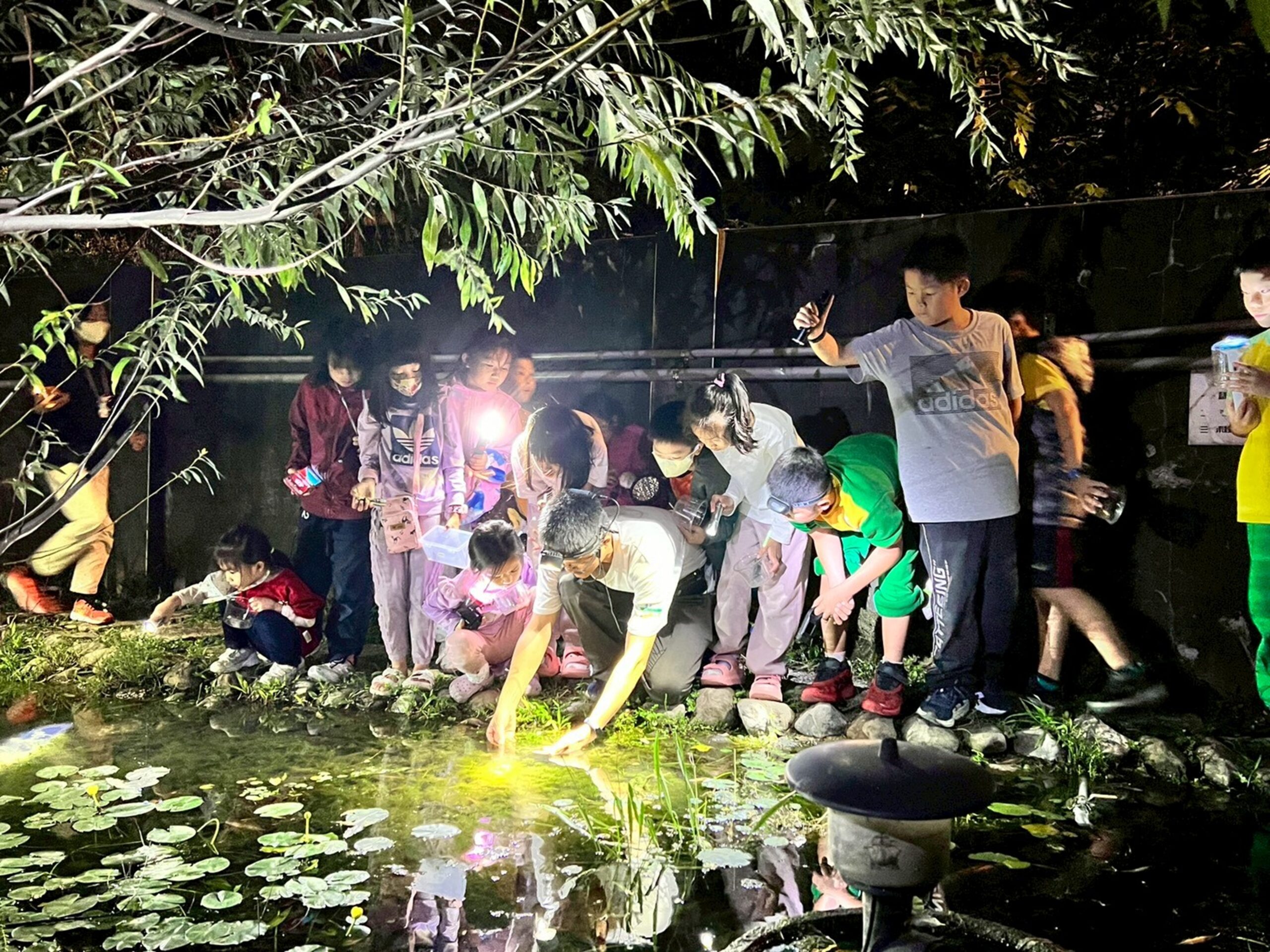 中壢自立國小生態池「保育蛇類出沒」 學子與自然和平共處 自立國小06 親師生夜間觀察活動 0 0 scaled