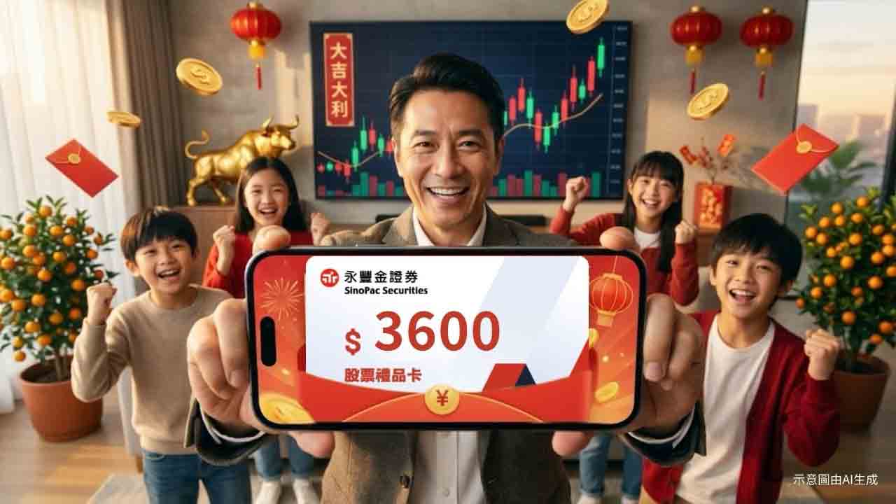 永豐金證券「股票禮品卡」也能自選面額!挑好吉數 過年送數位紅包