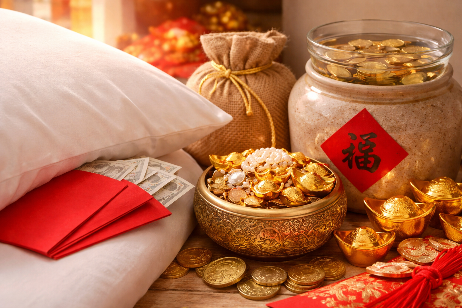 命理專家黃運金教你開工紅包怎麼用!放對位置招財進寶 枕頭下、米缸都有學問