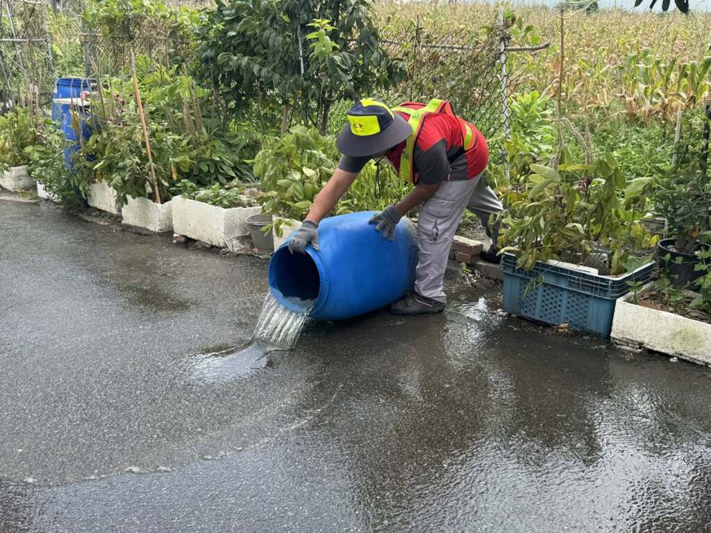 ▲把握雨後48小時倒掉積水。