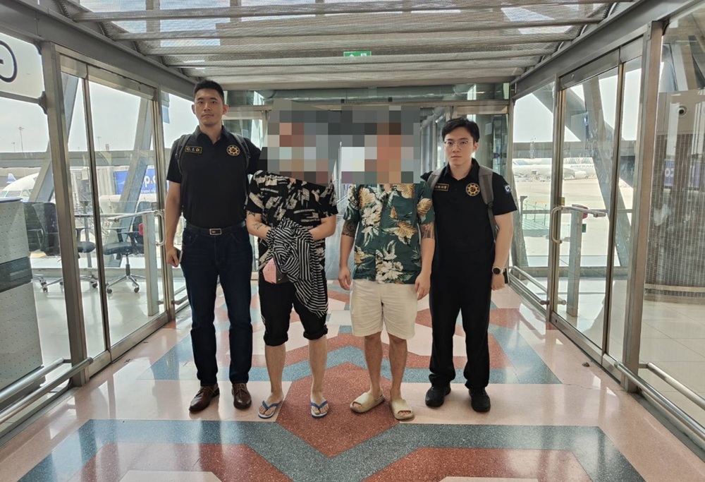 兩通緝犯潛逃泰國逾2年 刑事局聯手泰警緝捕今返台 228 CNEWS204260409a06