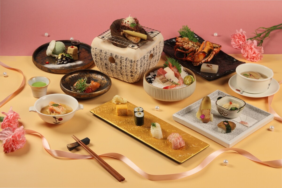 ▲京樂日本料理餐廳於5月8日起,連續三天推出母親節特製套餐,每套2,680元起。(圖/高雄萬豪酒店提供)