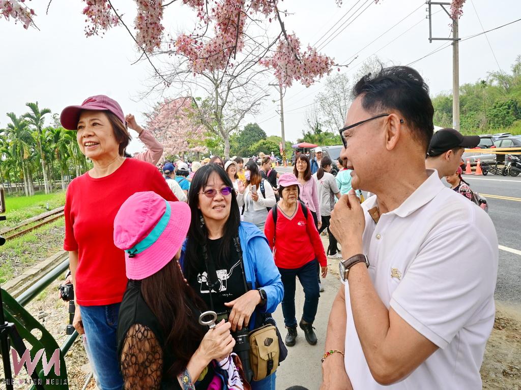 花海與彩繪列車交織 二水賞花熱環境缺失許敏適提出建言
