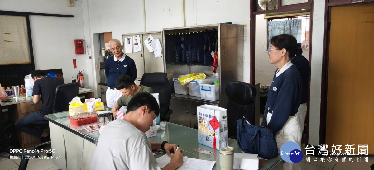 慈濟幹細胞志願抽血建檔，楊梅警熱血響應。