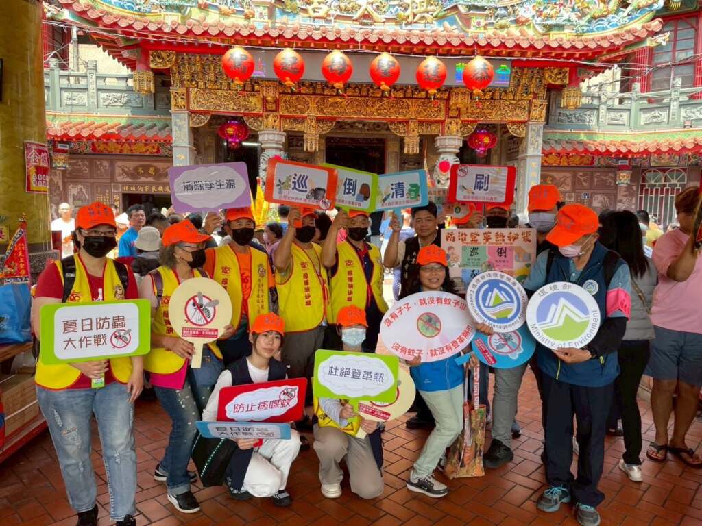 ▲白沙屯登革熱防治宣導。