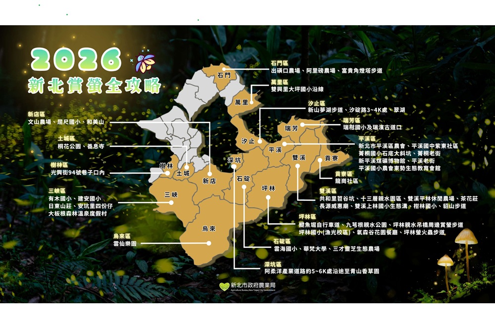 絕美螢河這樣追 新北推46處賞螢秘境全攻略 280 cnews204260413a01