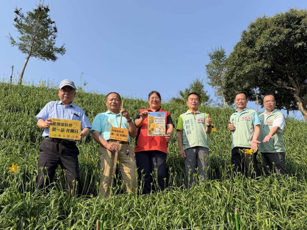 ▲在地共襄盛舉，迎接虎山巖金針花16朵花開時刻。（圖／參山處提供）