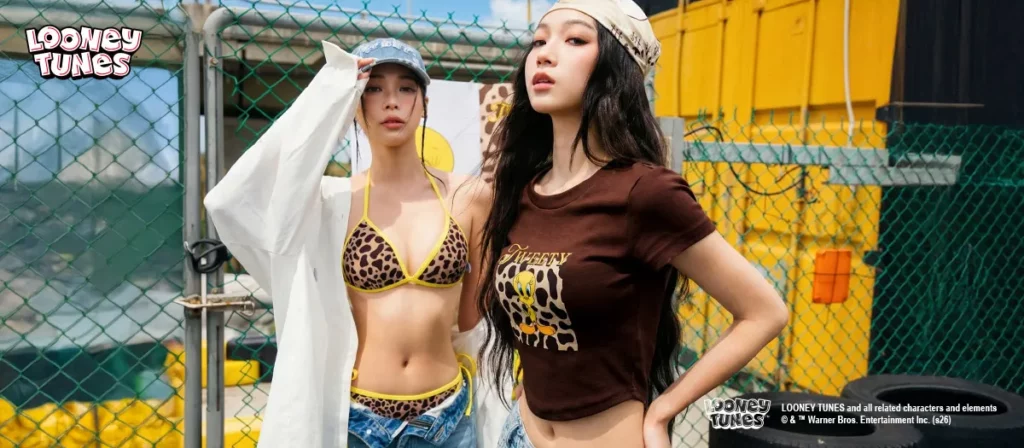 將街頭酷辣與變裝崔弟圖案大膽揉合,展現令人心跳加速的「極致反差萌」,為平凡的日常點燃一場華麗的視覺冒險。