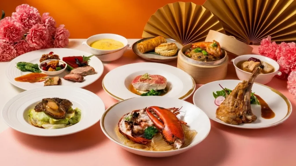 明宮粵菜廳母親節限定套餐,每位2,280元+10%,4月26日前預訂,可免收一成服務費。圖/台北老爺酒店提供