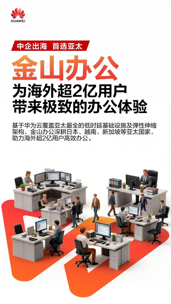 從亞太,到全球 ----金山辦公攜手華為雲走向世界舞台中央