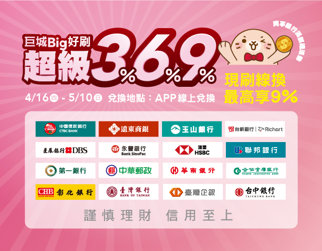 遠東巨城雙喜臨門!「超級3%6%9%」高回饋 尊榮禮遇寵愛媽咪 23 115041621