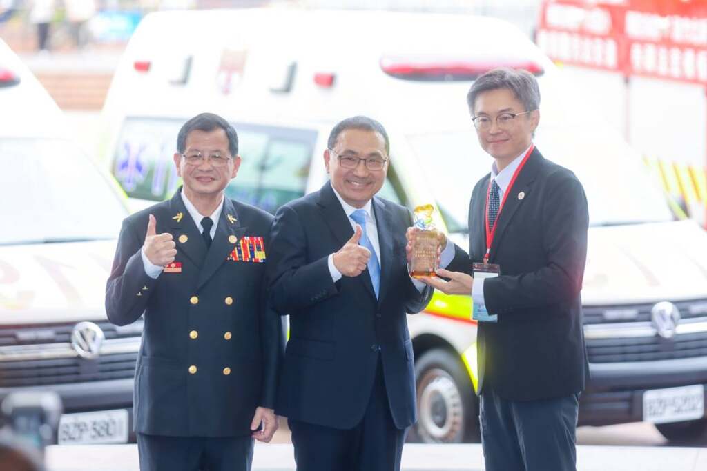 ▲市長侯友宜出席見證市府及北北基桃各急救責任醫院守護市民的重要成果。