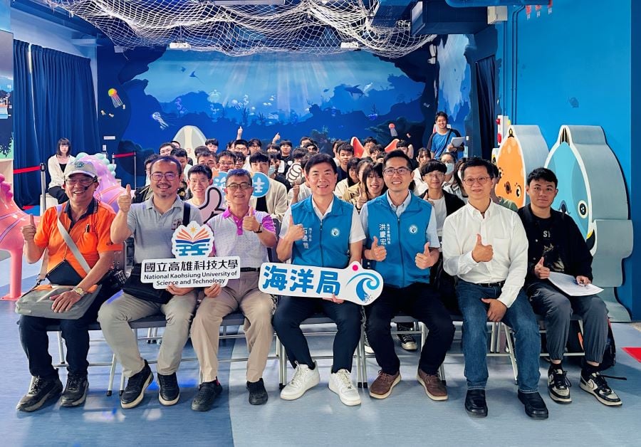▲高科大首次到訪高雄市政府海洋局蚵子寮海洋教室辦理戶外教學。透過實地走讀與多元體驗課程,深化海洋環境教育。