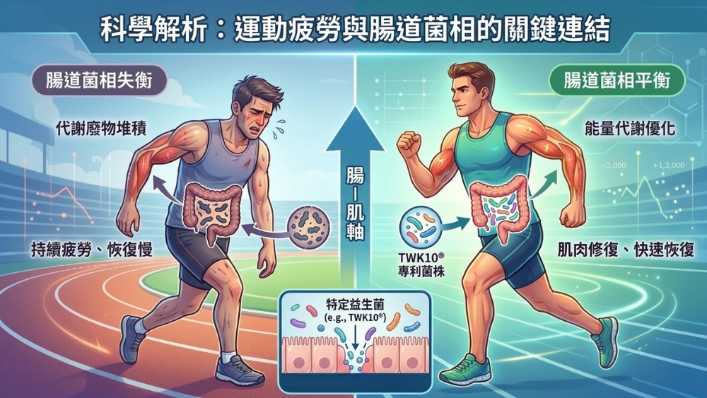 為什麼運動後容易疲勞？從腸道與身體狀態認識運動後的恢復機制
